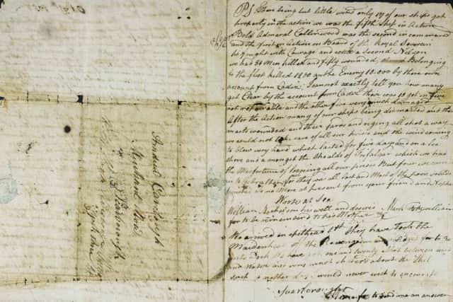 Part of the letter sent by Mark Fitzwilliam to his uncle.