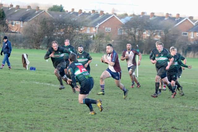 Scarborough RUFC on their way to victory at Acklam