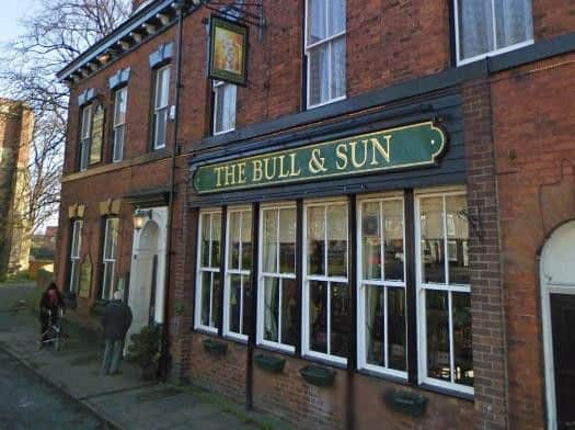 He lunged at his love rival outside the Bull and Sun pub. Picture: Google.