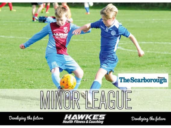 Junior football in conjunction with Hawkes Health