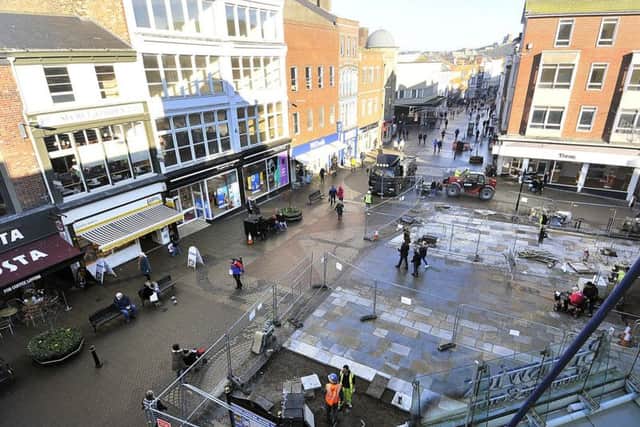 How long will it take for new paving to be marred by those who spit out their chewing gum and foul the area.