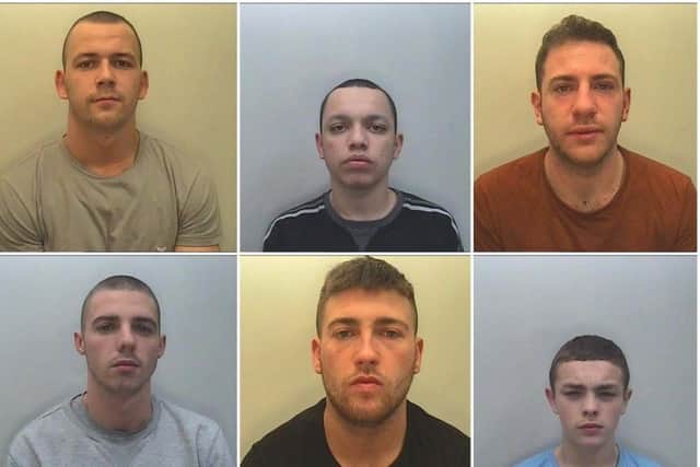 Top l to r: Sonny Elms, Drew McCormick, Jack Ashcroft. Bottom l to r: Paul Heaton, Blaise Woolfe and Jamie McKenna.
