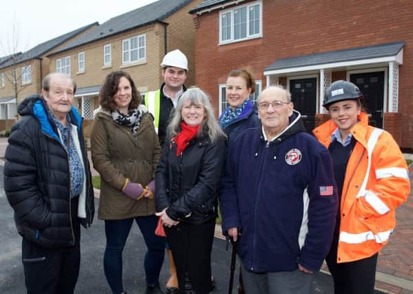 The Eastfield Town Councillors during their visit to the Middle Deepdale development.