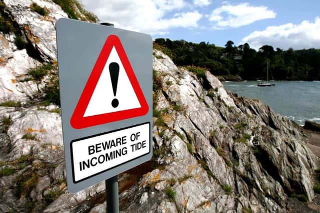 One district council say its insurers advised them to put the sign up over health and safety fears. The average business owner now spends over a quarter of their time grinding through admin and battling red tape and regulations. - SWNS