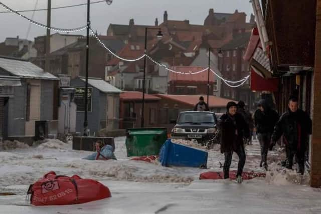 The surge which hit Whitby. by Derek Earl