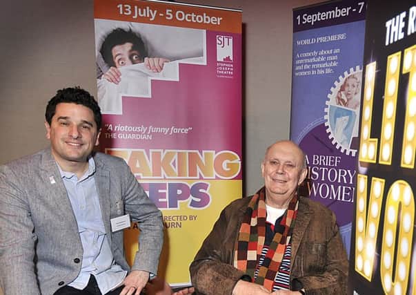 Artistic director Paul Robinson and Sir Alan Ayckbourn at the launch