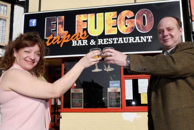 El Fuegos new restaurant in Bridlington. El Fuegos, Prince Street, Bridlington. Owners Jason Lewis and Joanne Clarke.