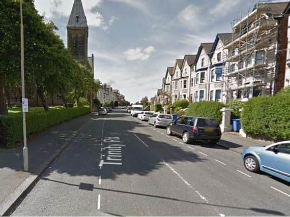 The man was impaled on railinfs in Trinity Road, Scarborough. Image by Google Maps
