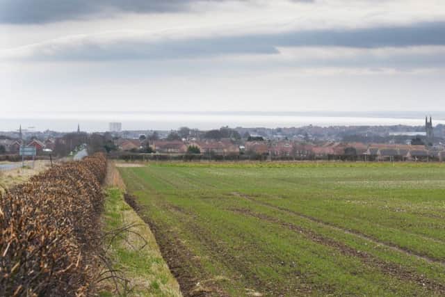 Looking towards Bridlington from Bempton Lane