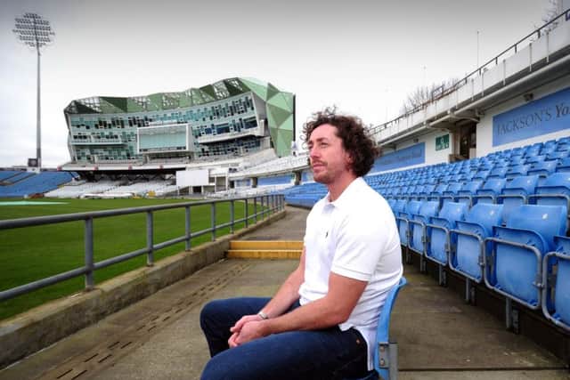 Ryan Sidebottom pictured at Headingley yesterday. Picture: Simon Hulme