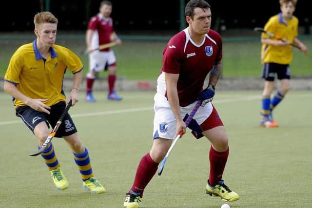 Rikki Lawrence (above) hit a hat-trick to help Scarboroughs 1st team to a 5-3 win against Leeds Abel