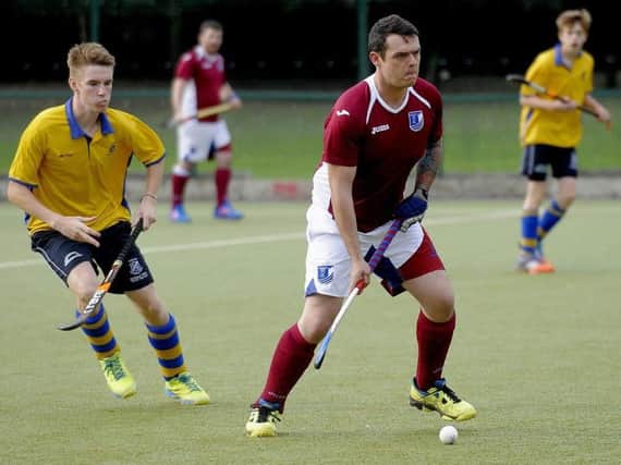 Rikki Lawrence (above) hit a hat-trick to help Scarboroughs 1st team to a 5-3 win against Leeds Abel