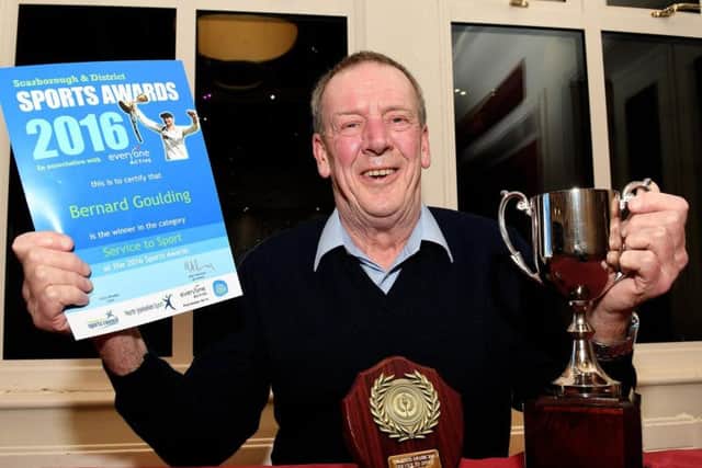 Bernard Goulding claimed the Service to Sport Award for his services to local cricket
