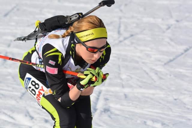 Sofie Hopkins made her Junior World Cup debut in Switzerland