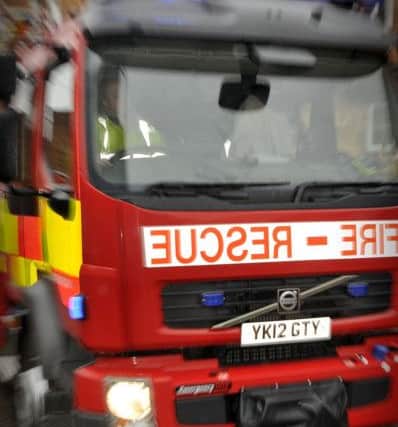 Firefighters in Scarborough. Pic by Richard Ponter.