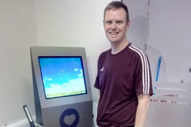 On the body scanner at Beverley Leisure Centre