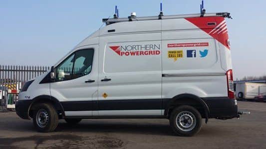 A Northern Powergrid vehicle.