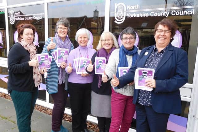 Library volunteers Kelsey Hodgson, Judy Woodroffe, June Watson, Pat Gardner, Isobel Nixon and Lesley Newton.