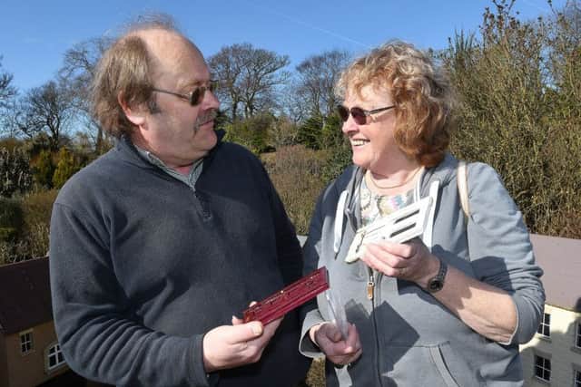 Tim Whitehead with volunteer Caroline Mansell