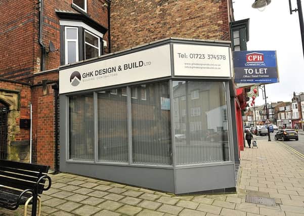 The GHK Design & Build office on Falsgrave Road which has been closed now the company has gone into liquidation.