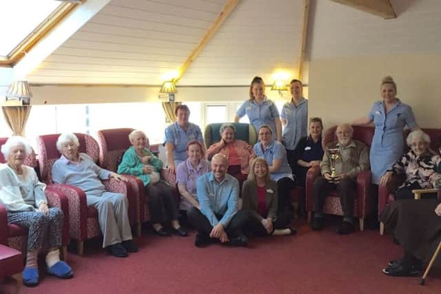 Staff and residents at White Rose Lodge Care Homeare celebrating after it performed strongly in a nationwide survey.