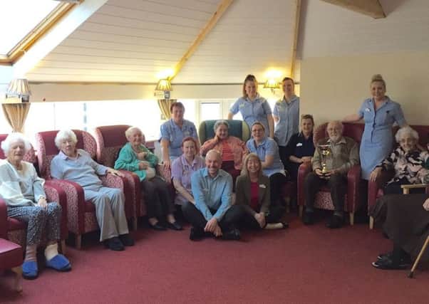 Staff and residents at White Rose Lodge Care Homeare celebrating after it performed strongly in a nationwide survey.