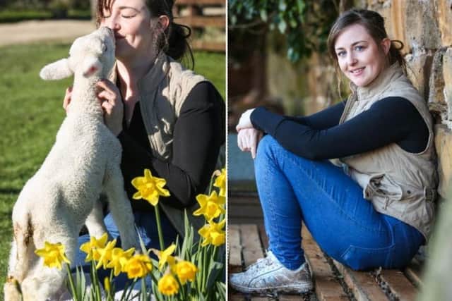 Alex Farmer of Whitby Wildlife Sanctuary and aptly named Baarnaby the lamb.
Pictures by Ceri Oakes.