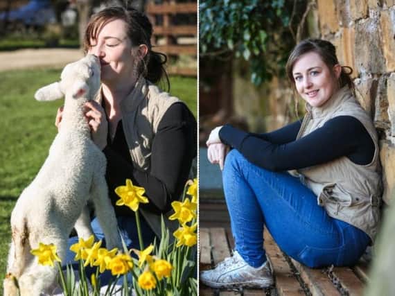 Alex Farmer of Whitby Wildlife Sanctuary and aptly named Baarnaby the lamb.
Pictures by Ceri Oakes.