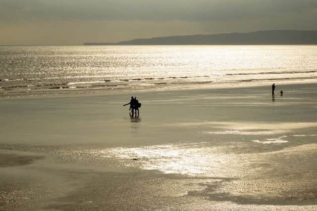 This excellent photograph, taken by Julia West, shows the beach at Filey in its full glory.