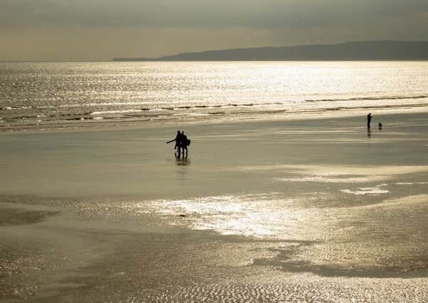This excellent photograph, taken by Julia West, shows the beach at Filey in its full glory.