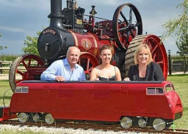 Karl, Chloe and Mandy Avison, of Cedarbarn Farm Shop, are on track to host the 5km Dirty Dash.