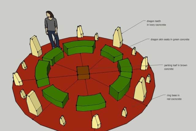 An illustration showing the design of the Dragon Ring classroom.