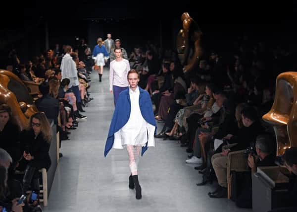 Models on the catwalk during the Burberry Autumn/Winter 2017 London Fashion Week show at Makers House , London. Photo credit: Victoria Jones/PA Wire