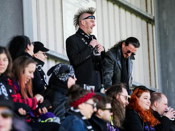 The spirits were high at the Goth Weekend football. Picture: Ceri Oakes.
