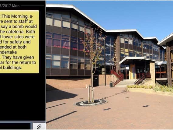 Bomb hoax at a Scarborough school