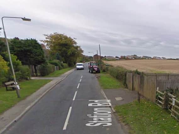 Fire crews were called to Station Road in Scalby when a derelict barn was set alight. Picture: Google