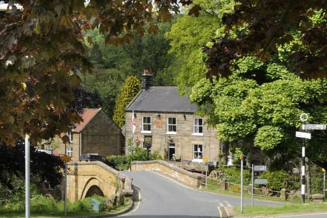 A view of Lealholm village.