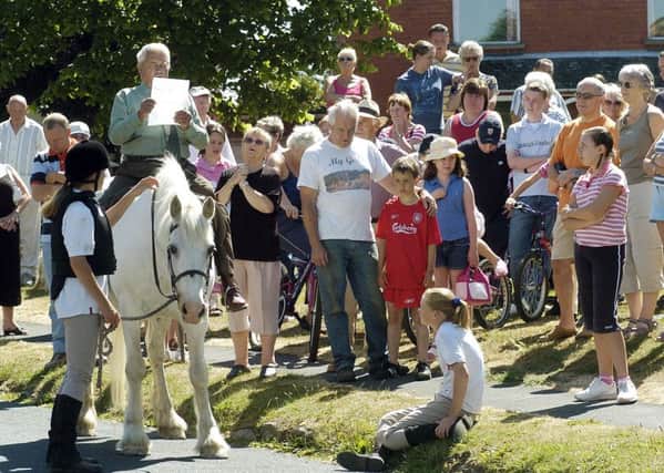 Reading of the Seamer charter at the annual horse fair which takes place in July.