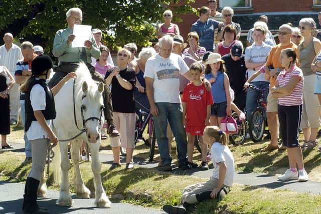Reading of the Seamer charter at the annual horse fair which takes place in July.