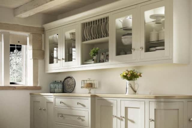 Harwood: Beautifully crafted iin a palette of soft muted colours, Harwood features plate racks, dressers and glazed china cabinets to achieve that distinctive traditional British look.
