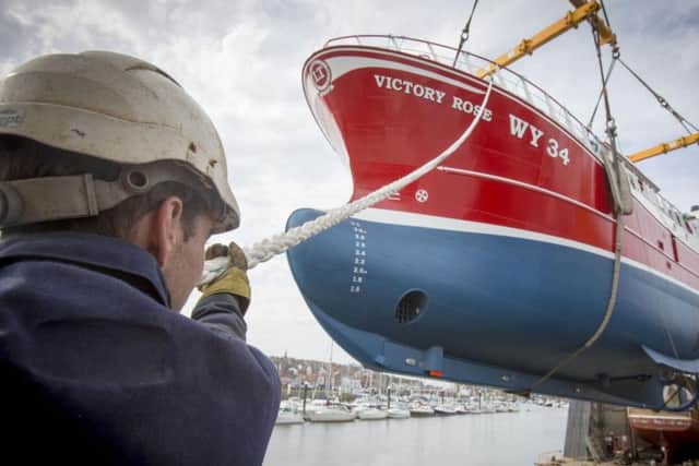 The launch of Victory Rose. Pictures by Scott Wicking.