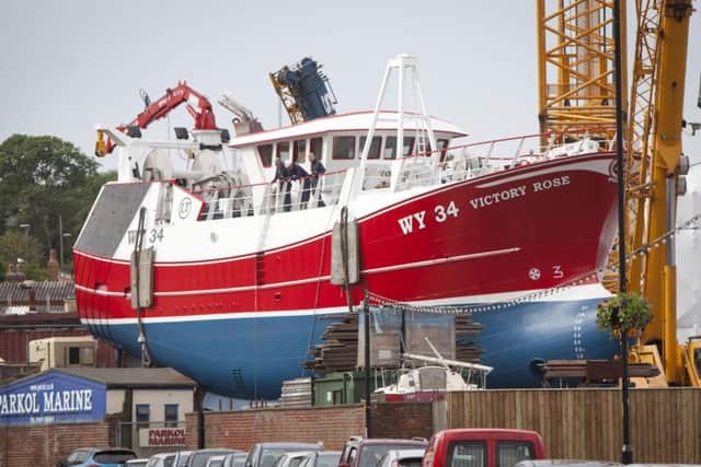 The launch of Victory Rose. Pictures by Scott Wicking.