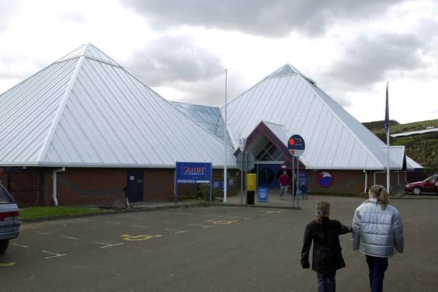 The car park at the Sea Life Centre