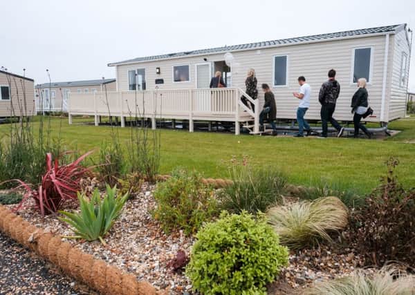 The new cliff-top development at Primrose Valley Holiday Park is tucked away from the main site facilities.