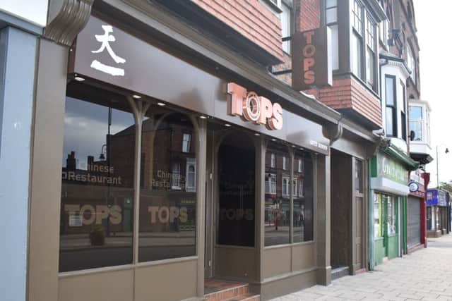 Tops Chinese restaurant, Falsgrave Road, Scarborough.