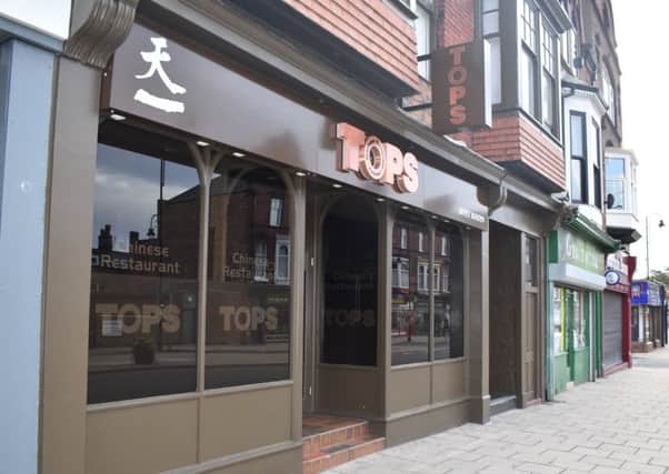 Tops Chinese restaurant, Falsgrave Road, Scarborough.