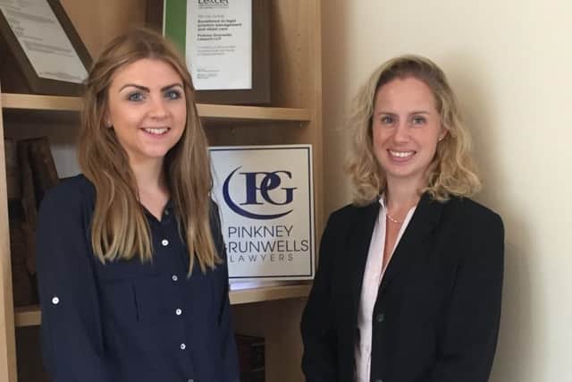 New arrivals at Pinkney Grunwells, Hannah Morgan and Rachel Blandford-Newson.