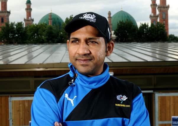 Going home: ICC Trophy-winning captain Sarfaraz Ahmed.
Picture: Jonathan Gawthorpe