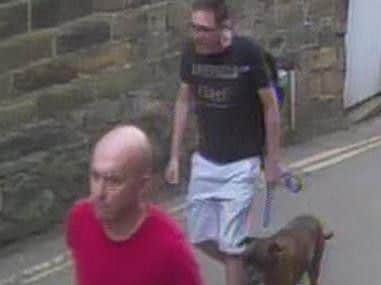 The two men with the Boxer who police want to speak to
