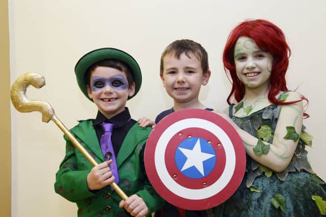 The SPA Bridlington.
Bridlington Comic Con.
Picture by Paul Atkinson:
NBFP PA1639-23p
Tyler Jenkinson 6, Ben Butcher 5, Chelsey Jenkinson 9